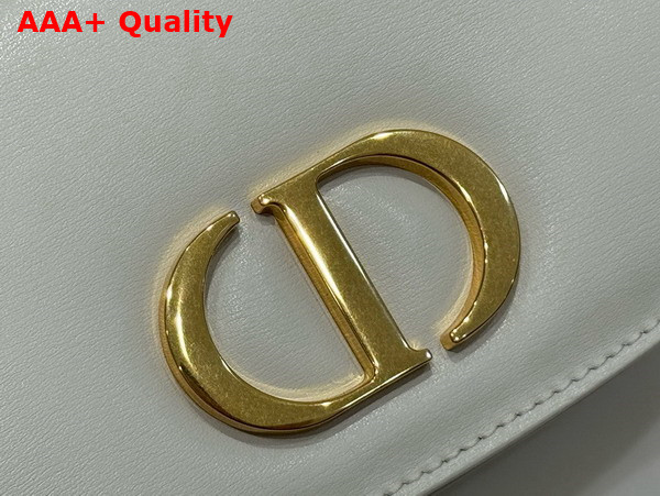 Dior Medium 30 Montaigne Avenue Top Handle Bag Latte Ribbed Calfskin Replica