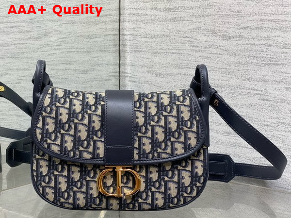 Dior Medium 30 Montaigne Satchel Bag in Blue Dior Oblique Jacquard Replica