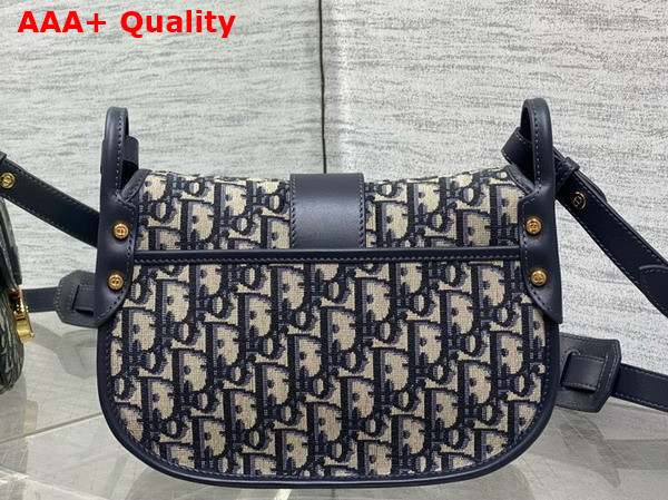 Dior Medium 30 Montaigne Satchel Bag in Blue Dior Oblique Jacquard Replica
