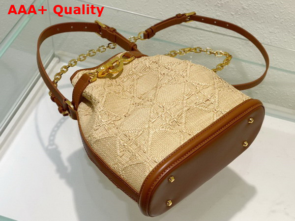 Dior Medium Cest Dior Bag Natural Cannage Raffia Replica