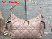 Dior Medium D Dream Bag in Powder Pink Macrocannage Lambskin Replica