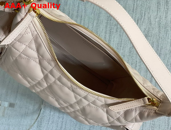 Dior Medium D Dream Bag in Powder Pink Macrocannage Lambskin Replica