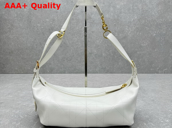 Dior Medium D Journey Bag in Vintage Smooth Calfskin Latte Flat Macrocannage Replica