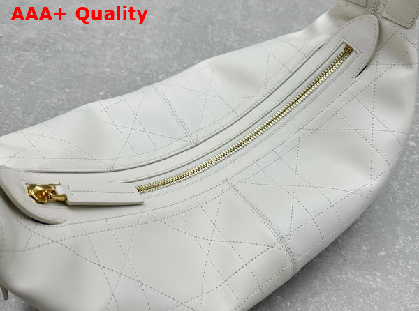 Dior Medium D Journey Bag in Vintage Smooth Calfskin Latte Flat Macrocannage Replica