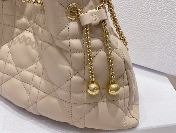 Dior Medium Dior Ammi Bag Beige Supple Macrocannage Lambskin Replica