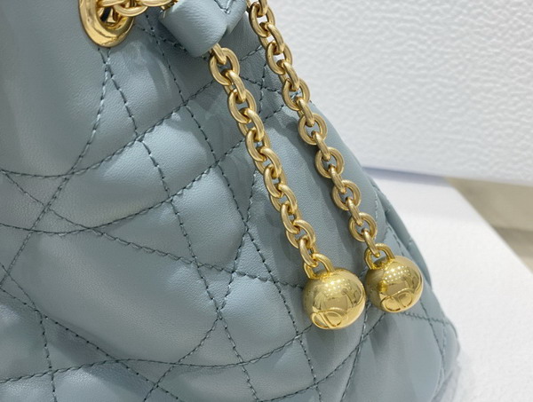 Dior Medium Dior Ammi Bag Light Blue Supple Macrocannage Lambskin Replica