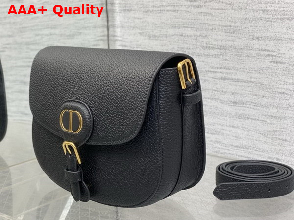 Dior Medium Dior Bobby Bag in Black Grained Calfskin Replica
