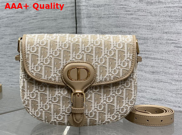 Dior Medium Dior Bobby Bag in Natural Dior Oblique Jacquard Replica