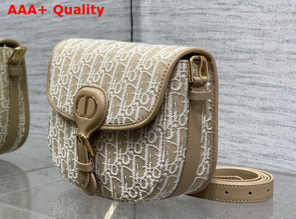 Dior Medium Dior Bobby Bag in Natural Dior Oblique Jacquard Replica