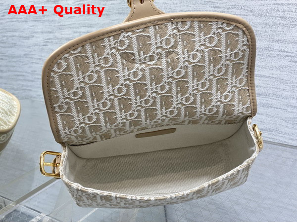 Dior Medium Dior Bobby Bag in Natural Dior Oblique Jacquard Replica