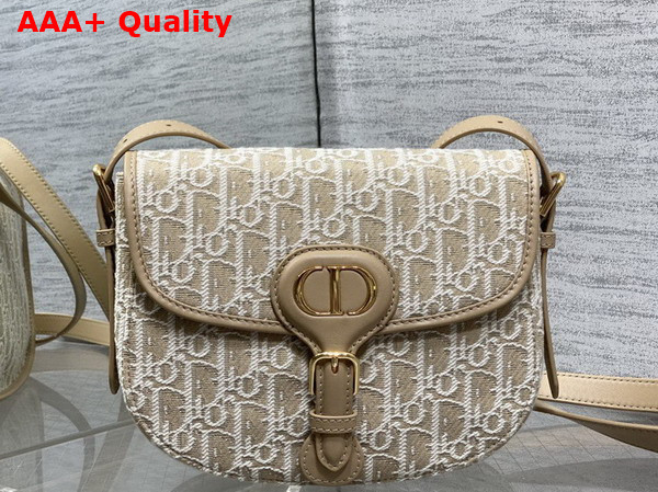 Dior Medium Dior Bobby Bag in Natural Dior Oblique Jacquard Replica