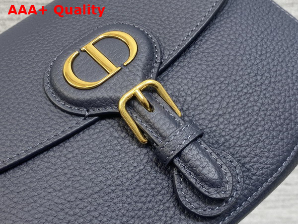 Dior Medium Dior Bobby Bag in Navy Blue Grained Calfskin Replica