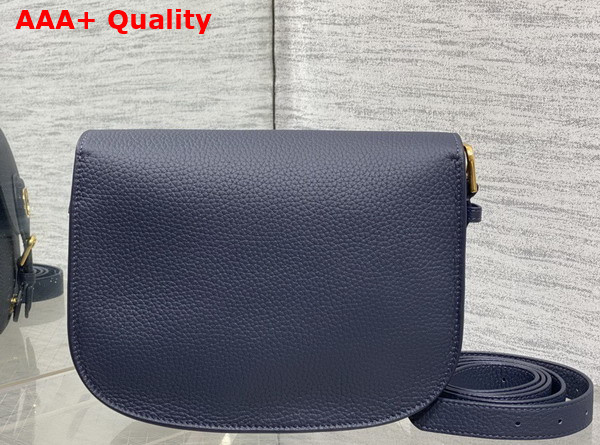 Dior Medium Dior Bobby Bag in Navy Blue Grained Calfskin Replica