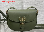 Dior Medium Dior Bobby Bag in Olive Grained Calfskin Replica