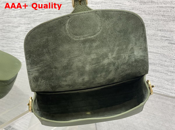 Dior Medium Dior Bobby Bag in Olive Grained Calfskin Replica