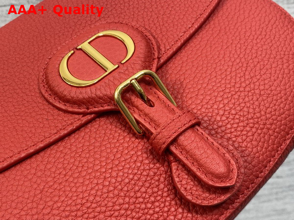 Dior Medium Dior Bobby Bag in Red Grained Calfskin Replica