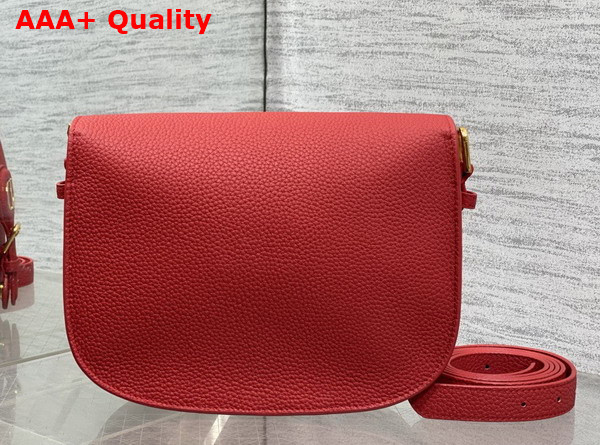 Dior Medium Dior Bobby Bag in Red Grained Calfskin Replica