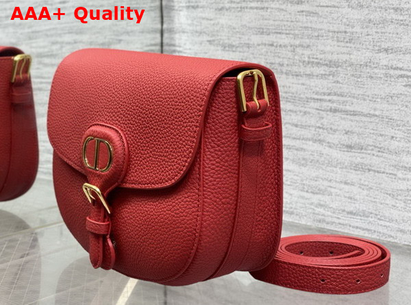 Dior Medium Dior Bobby Bag in Red Grained Calfskin Replica