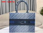 Dior Medium Dior Book Tote Blue Denim Dior Oblique Jacquard Replica