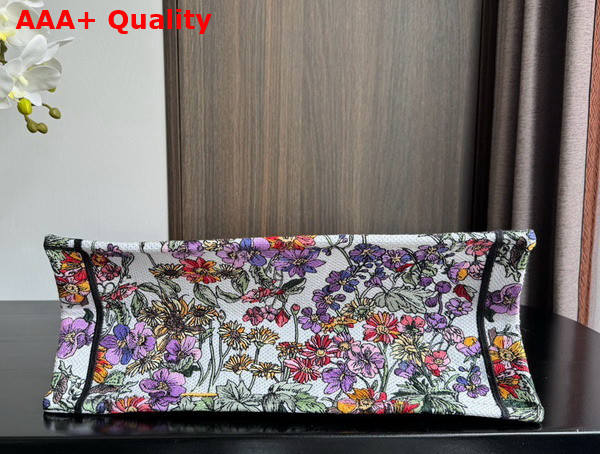 Dior Medium Dior Book Tote Ecru Multicolor Dior 4 Saisons Ete Soleil Embroidery Replica