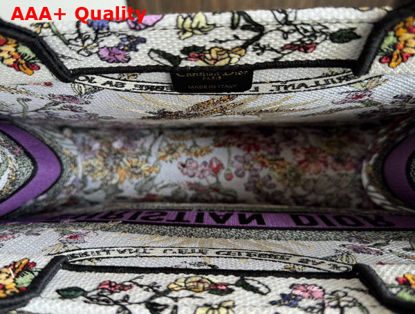 Dior Medium Dior Book Tote Ecru Multicolor Dior 4 Saisons Ete Soleil Embroidery Replica