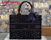Dior Medium Dior Book Tote Gray Mizza Embroidery Replica