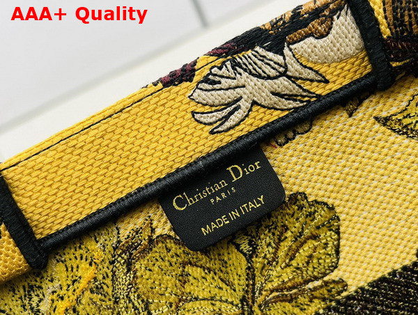 Dior Medium Dior Book Tote Yellow Multicolor Toile de Jouy Voyage Embroidery Replica