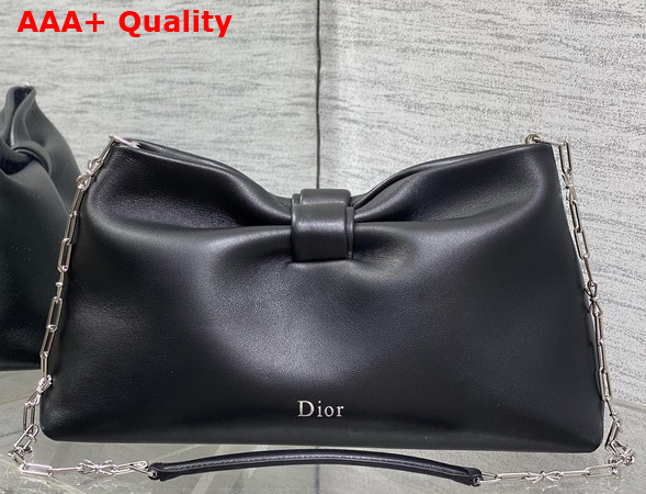 Dior Medium Dior Bow Bag in Black Lambskin Replica