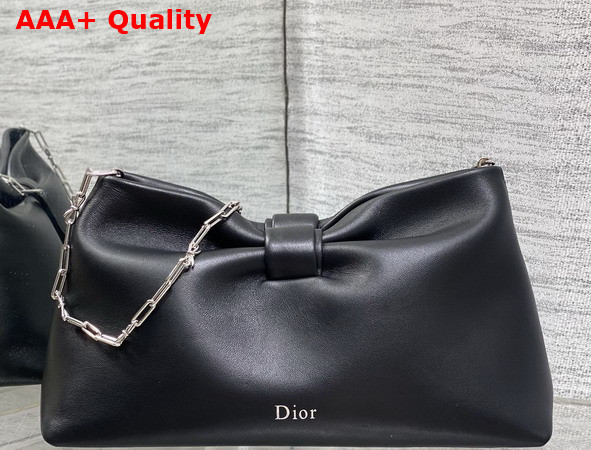 Dior Medium Dior Bow Bag in Black Lambskin Replica