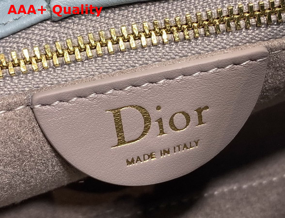 Dior Medium Dior Bow Bag in Bleu Tourmaline Lambskin Replica