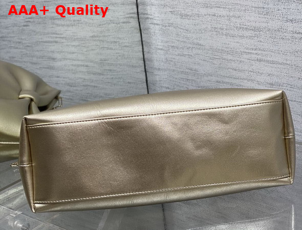 Dior Medium Dior Bow Bag in Gold Lambskin Replica