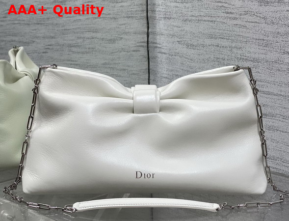 Dior Medium Dior Bow Bag in Latte Lambskin Replica