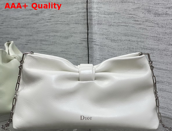 Dior Medium Dior Bow Bag in Latte Lambskin Replica