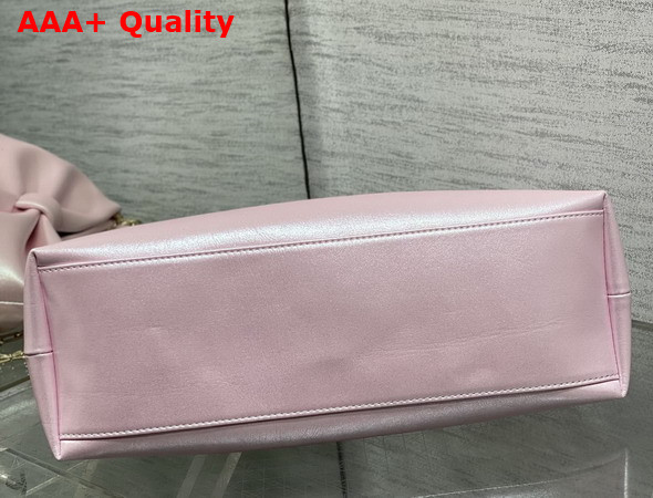 Dior Medium Dior Bow Bag in Pearl Pink Lambskin Replica