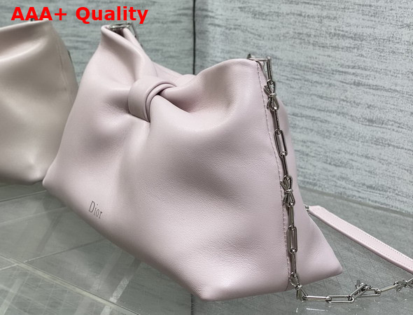 Dior Medium Dior Bow Bag in Rose Songe Lambskin Replica