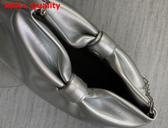 Dior Medium Dior Bow Bag in Silver Lambskin Replica