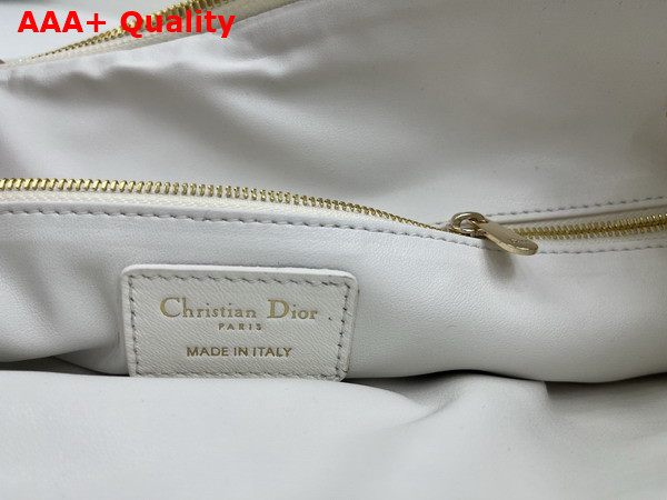Dior Medium Dior Crunchy Bag Latte Puffy Macrocannage Calfskin Replica