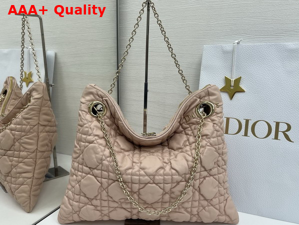 Dior Medium Dior Crunchy Bag Nude Puffy Macrocannage Calfskin Replica