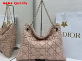 Dior Medium Dior Crunchy Bag Nude Puffy Macrocannage Calfskin Replica
