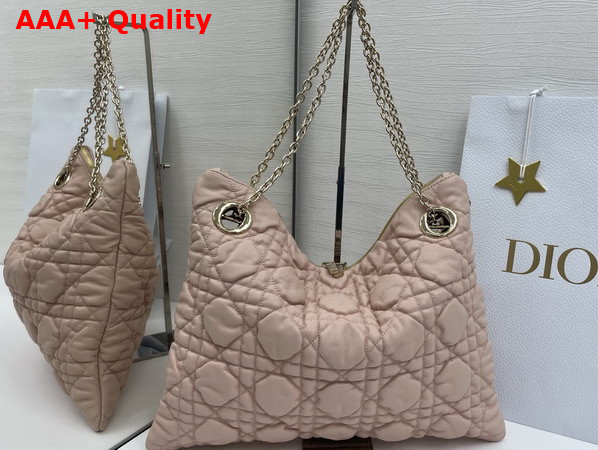 Dior Medium Dior Crunchy Bag Nude Puffy Macrocannage Calfskin Replica