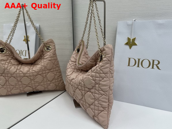 Dior Medium Dior Crunchy Bag Nude Puffy Macrocannage Calfskin Replica