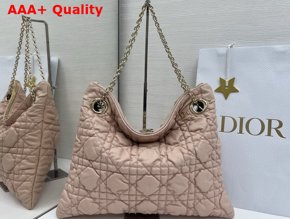 Dior Medium Dior Crunchy Bag Nude Puffy Macrocannage Calfskin Replica