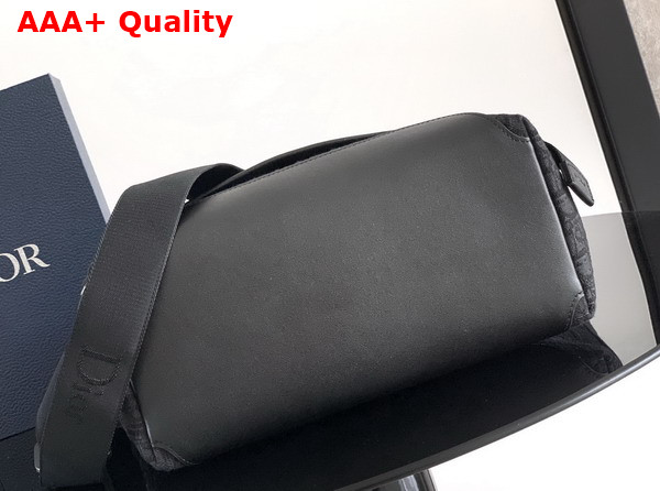 Dior Medium Dior Jett Messenger Bag with Flap Black Dior Oblique Jacquard Replica