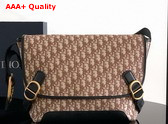 Dior Medium Dior Jett Messenger Bag with Flap Brown Dior Oblique Jacquard Replica