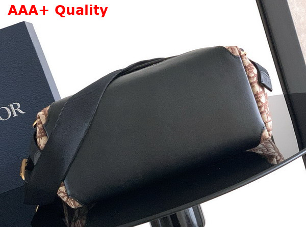 Dior Medium Dior Jett Messenger Bag with Flap Brown Dior Oblique Jacquard Replica
