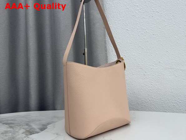 Dior Medium Dior Medaillon Bucket Bag in Pink Grained Calfskin Replica