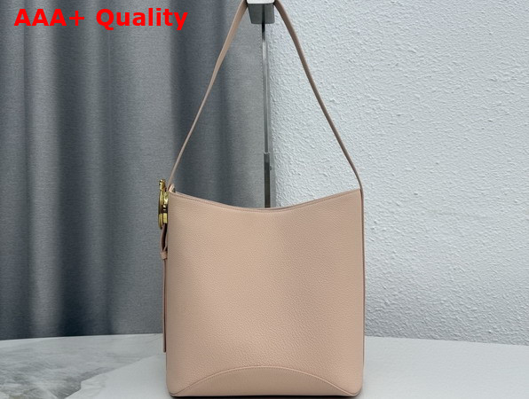 Dior Medium Dior Medaillon Bucket Bag in Pink Grained Calfskin Replica