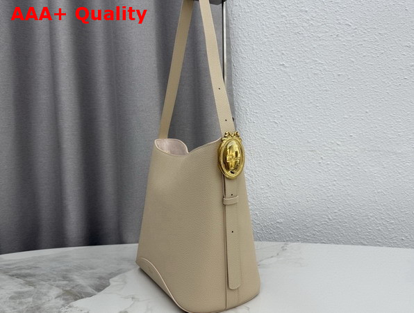 Dior Medium Dior Medaillon Bucket Bag in Trench Grained Calfskin Replica