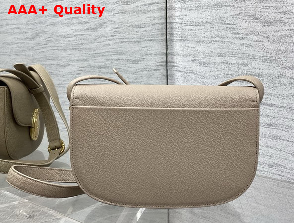 Dior Medium Dior Medaillon Flap Bag in Gray Grained Calfskin Replica