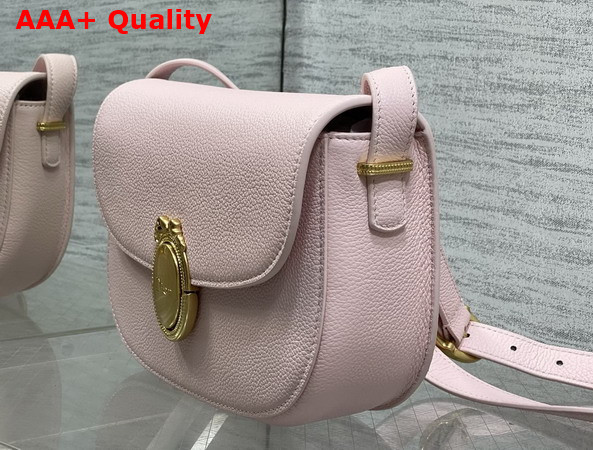 Dior Medium Dior Medaillon Flap Bag in Soupir Pink Grained Calfskin Replica